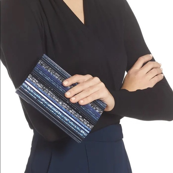 NWT KURT GEIGER LONDON
Stripe Envelope Clutch - Picture 9 of 12